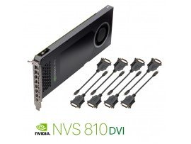 NVIDIA PNY NVS 810 4GB DDR3 PCIe 3.0 - 8x mini DP to DVI, GPU-NVS810